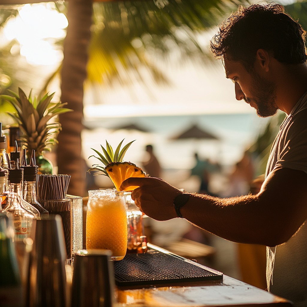 stockcake bartender garnishing drink 1359731 standard